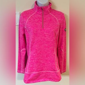 Spyder Women’s Pink Quarter Zip Pull Over Size Small